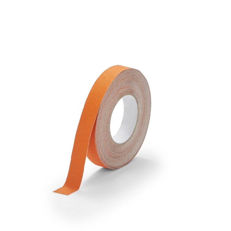 Oranžová korundová protiskluzová páska pro nerovné povrchy FLOMA Conformable - 18,3 x 2,5 cm tloušťka 1,1 mm (cena za 1 ks)