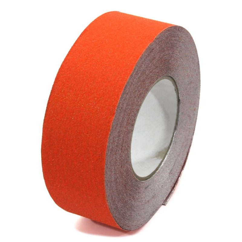 Oranžová korundová protiskluzová páska pro nerovné povrchy FLOMA Conformable - 18,3 x 5 cm tloušťka 1,1 mm (cena za 1 ks)
