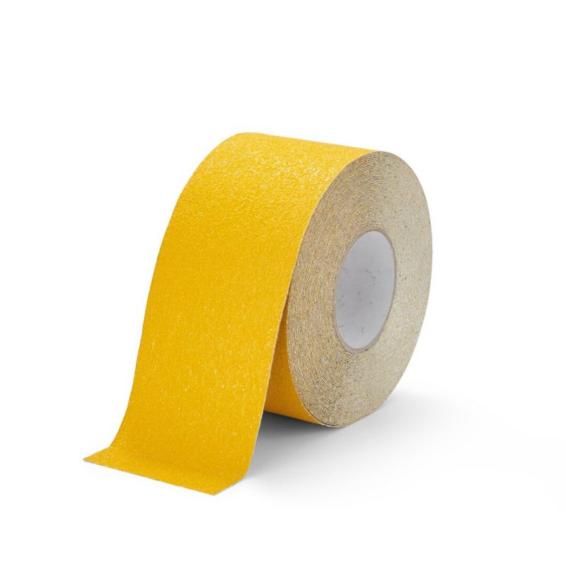 Žlutá korundová protiskluzová páska pro nerovné povrchy FLOMA Conformable - 18,3 x 10 cm tloušťka 1,1 mm (cena za 1 ks)