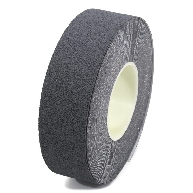 Šedá plastová protiskluzová páska FLOMA Cushion Grip - 18,3 m x 5 cm a tloušťka 0,9 mm (cena za 1 ks)