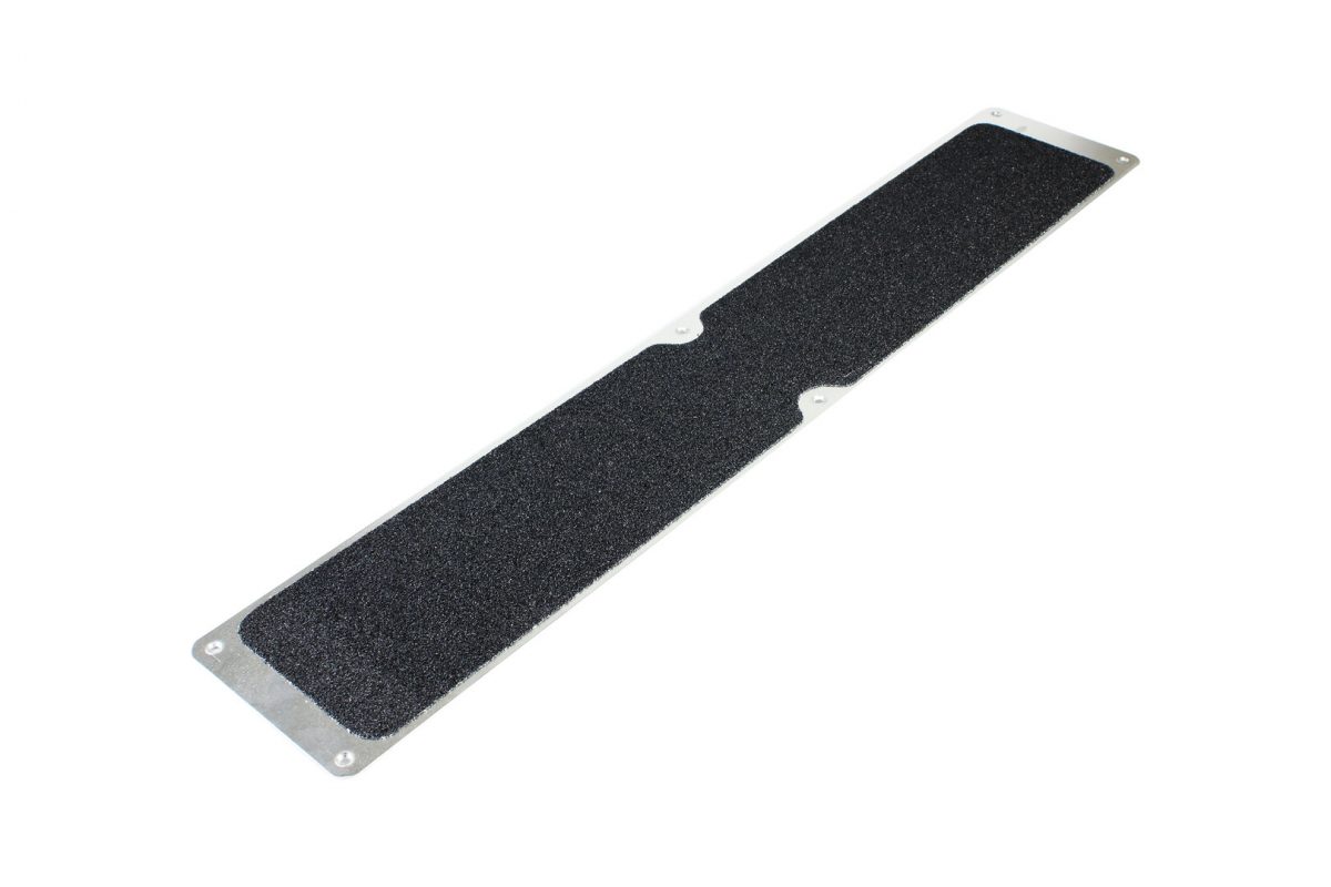 Černá náhradní protiskluzová páska pro hliníkové nášlapy FLOMA Standard - 63,5 x 11,5 cm a tloušťka 0,7 mm (cena za 1 ks)