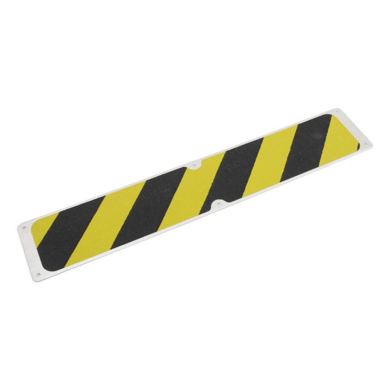 Černo-žlutá náhradní protiskluzová páska pro hliníkové nášlapy FLOMA Hazard Standard - 63,5 x 11,5 cm a tloušťka 0,7 mm (cena za 1 ks)
