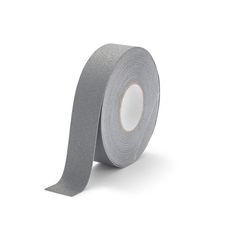 Šedá plastová voděodolná protiskluzová páska FLOMA Super Resilient - 18,3 m x 5 cm a tloušťka 1,3 mm (cena za 1 ks)