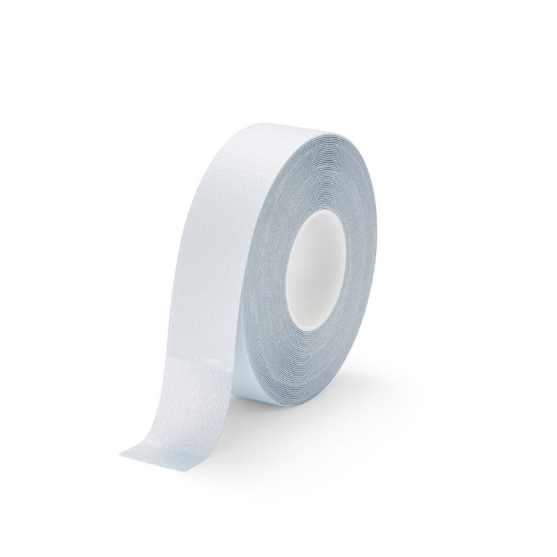 Průhledná plastová voděodolná protiskluzová páska FLOMA Super Resilient - 18,3 m x 5 cm a tloušťka 1,3 mm (cena za 1 ks)