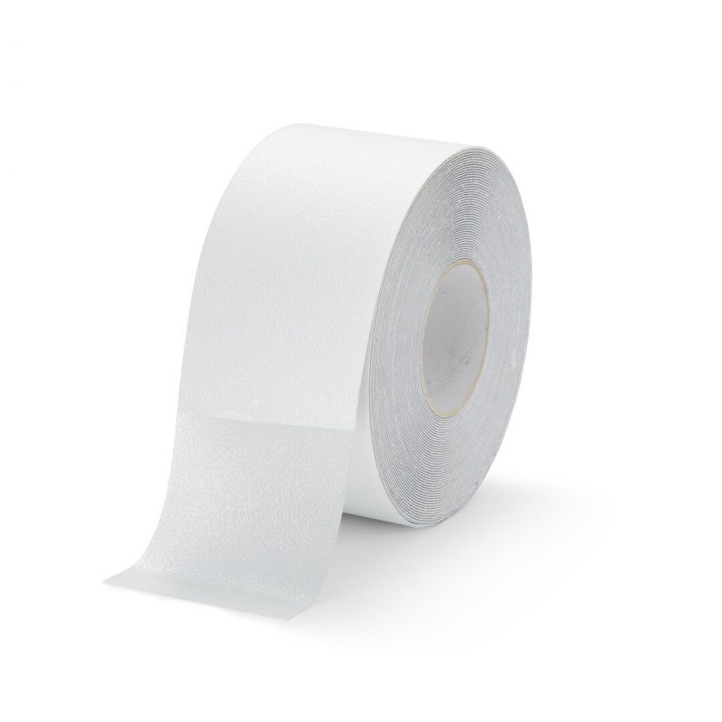 Průhledná plastová voděodolná protiskluzová páska FLOMA Super Resilient - 18,3 m x 10 cm a tloušťka 1,3 mm (cena za 1 ks)