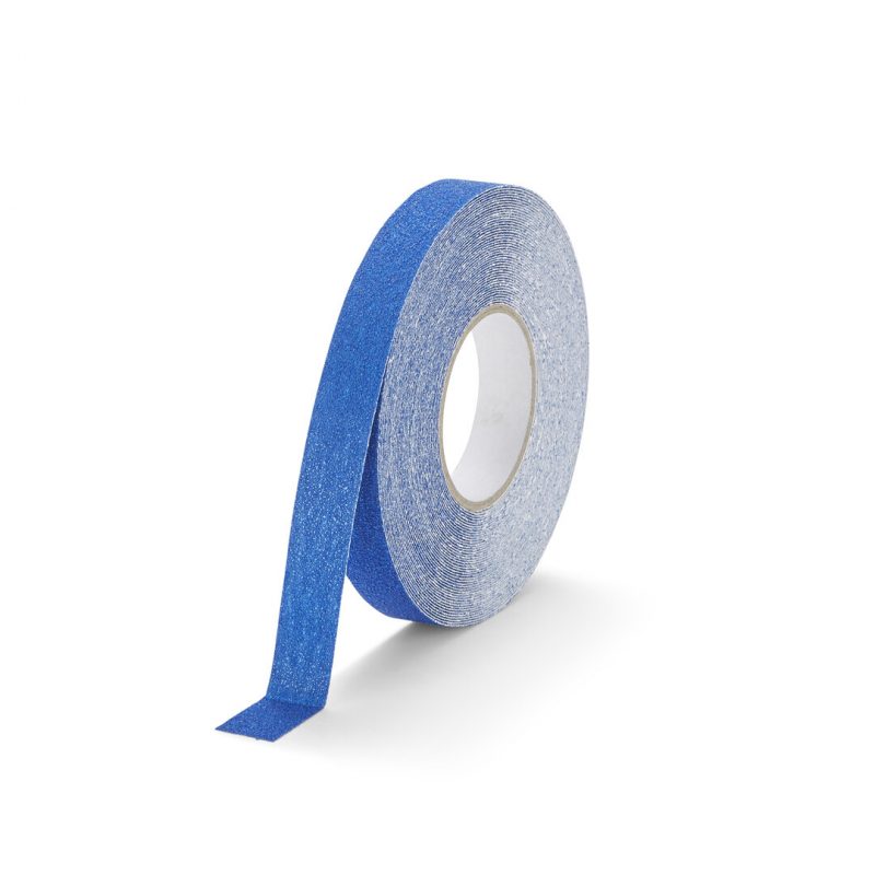 Modrá korundová voděodolná protiskluzová páska FLOMA Marine - 18,3 m x 2,5 cm a tloušťka 1 mm (cena za 1 ks)
