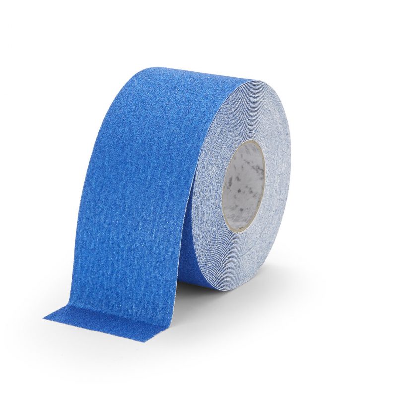 Modrá korundová voděodolná protiskluzová páska FLOMA Marine - 18,3 m x 10 cm a tloušťka 1 mm (cena za 1 ks)