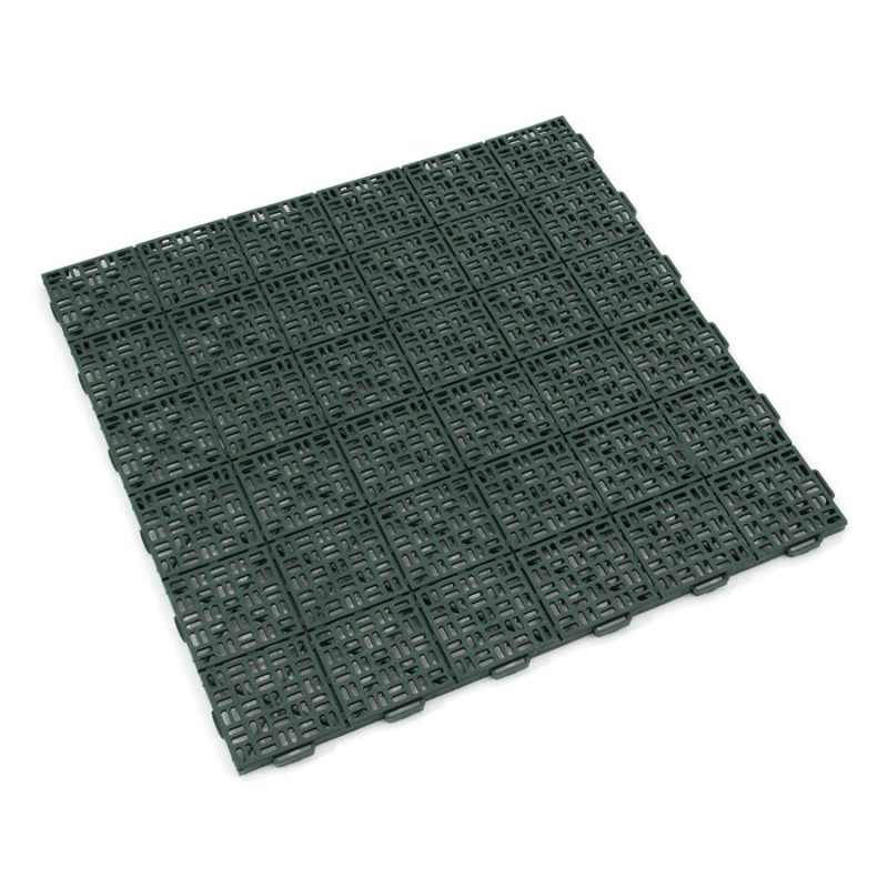 Zelená plastová děrovaná terasová dlažba Linea Marte - 55,5 x 55,5 x 1,3 cm (cena za 1 ks)