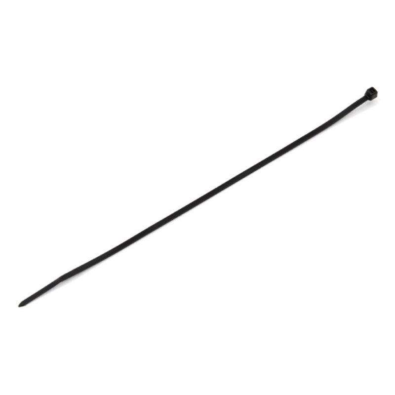 Černá plastová stahovací páska - délka 20 cm a šířka 0,25 cm - 100 ks (cena za 1 ks)