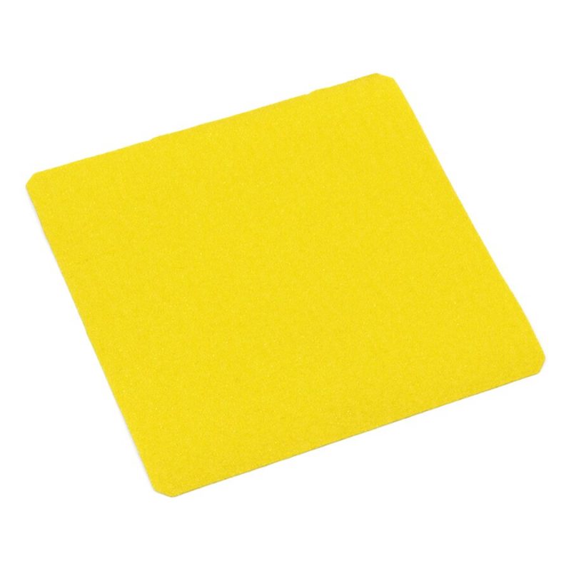 Žlutá korundová protiskluzová páska (dlaždice) FLOMA Super - 24 x 24 cm tloušťka 1 mm (cena za 1 ks)