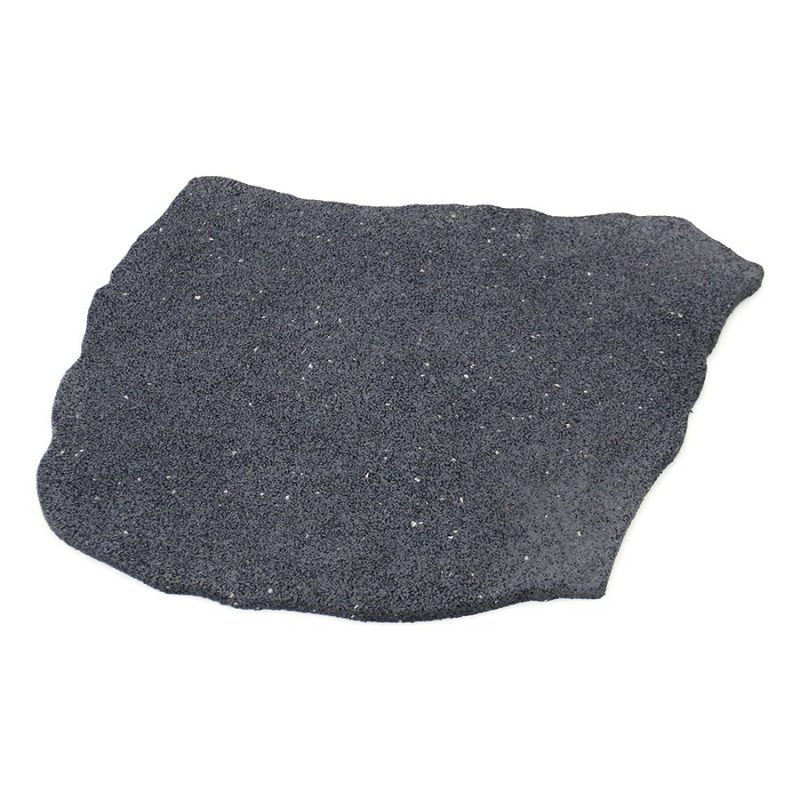 Šedý gumový zahradní nášlap (šlapák) FLOMA Natural Stone - 53 x 45 x 1,8 cm (cena za 1 ks)
