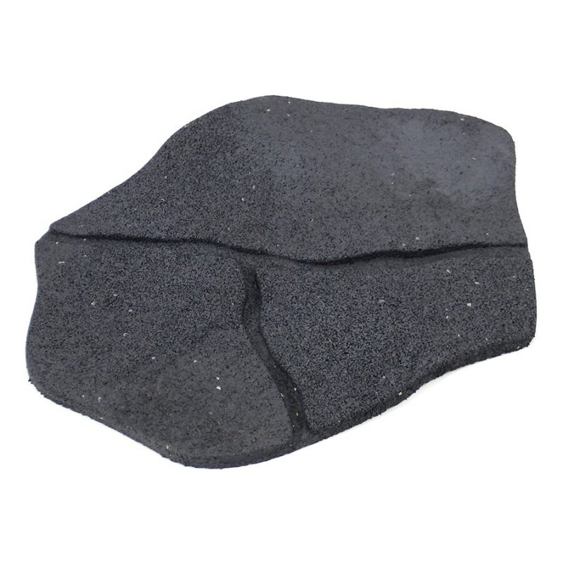 Šedý gumový zahradní nášlap (šlapák) FLOMA Stone - 51 x 38 x 1,8 cm (cena za 1 ks)