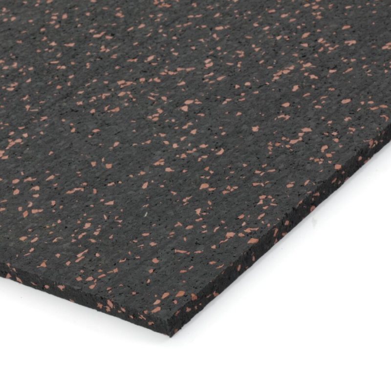 Černo-červená podlahová guma (deska) FLOMA FitFlo SF1050 - 198 x 98 x 0,8 cm (cena za 1 ks)