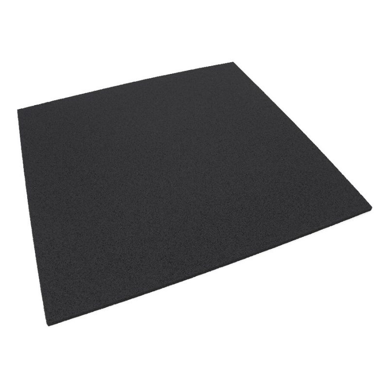 Černá podlahová guma (deska) FLOMA SportFlo S800 - 98 x 98 x 1,5 cm (cena za 1 ks)
