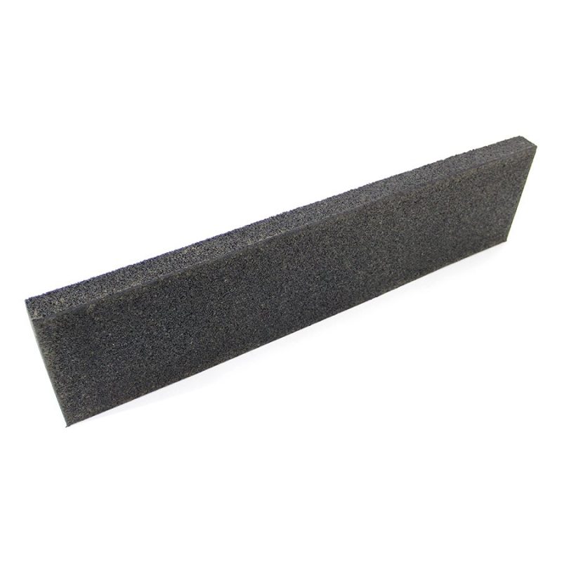 Černý gumový dopadový obrubník FLOMA - 100 x 5 x 25 cm (cena za 1 ks)