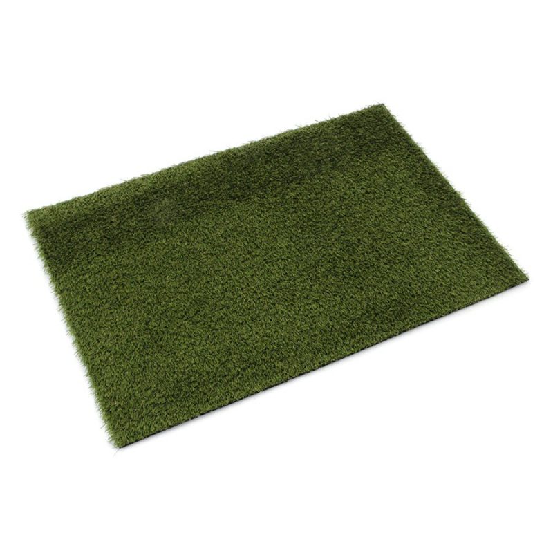 Zelená vstupní rohož z umělého trávníku FLOMA Pesaro - 60 x 40 x 2 cm (cena za 1 ks)