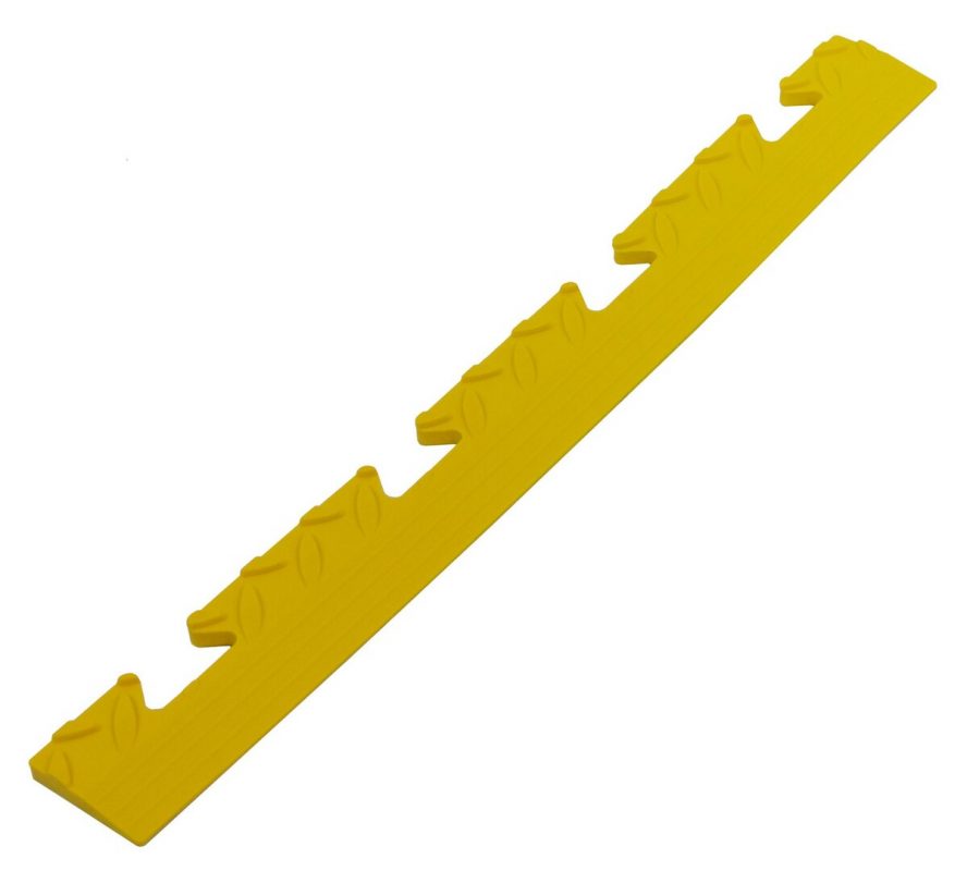 Žlutý (PVC) vinylový nájezd \"samice\" pro dlaždice Tenax - 48 x 5,1 x 0,8 cm (cena za 1 ks)