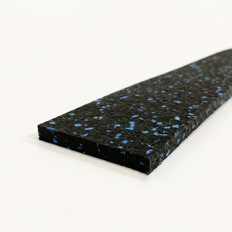 Černo-modrá gumová soklová podlahová lišta FLOMA FitFlo SF1050 - 200 x 7 cm a tloušťka 0,8 cm (cena za 1 ks)
