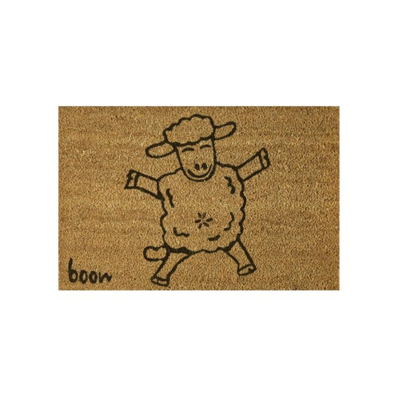Kokosová čistící venkovní vstupní rohož FLOMA Sheep - 40 x 60 x 1,4 cm (cena za 1 ks)