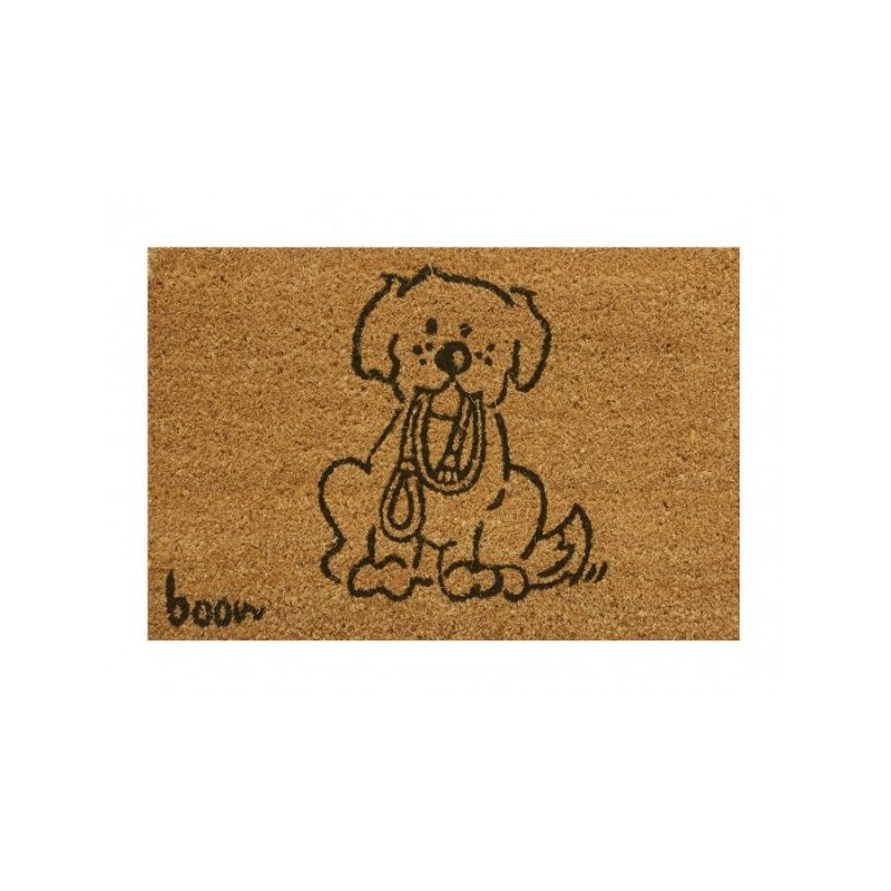 Kokosová čistící venkovní vstupní rohož FLOMA Puppy - 40 x 60 x 1,4 cm (cena za 1 ks)