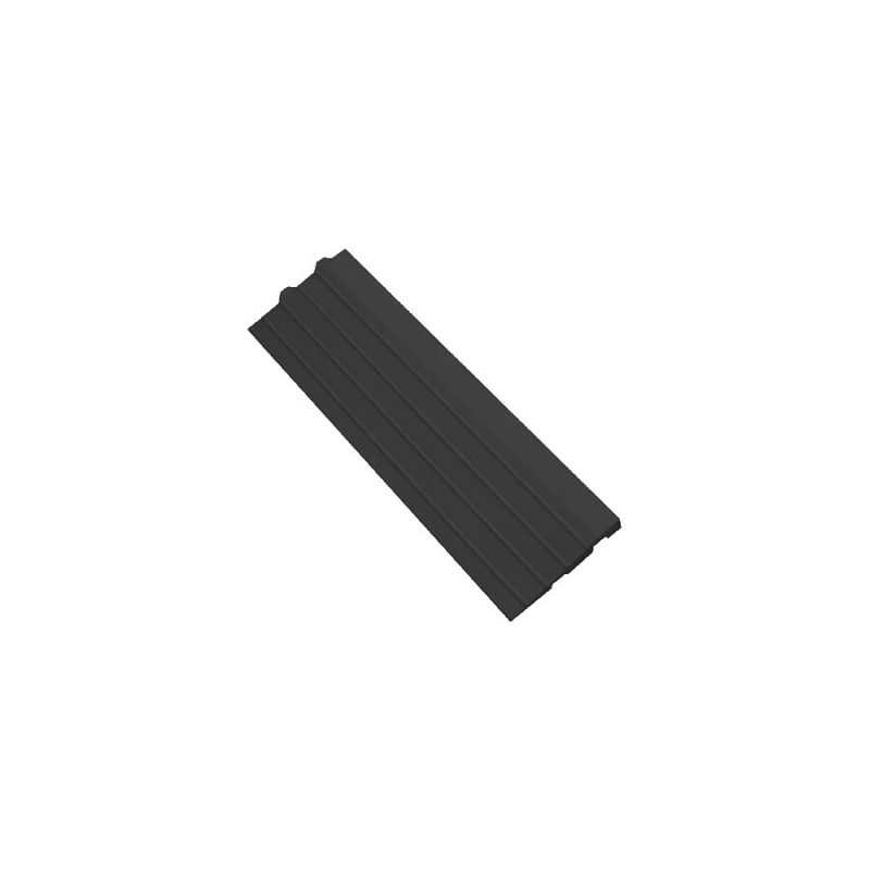 Černá gumová náběhová hrana \"samice\" pro rohože Premium Fatigue - 50 x 15 x 2,4 cm (cena za 1 ks)