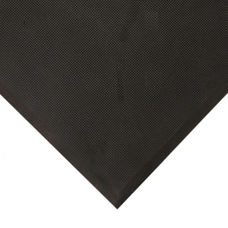 Černá pěnová protiúnavová hygienická olejivzdorná rohož - 90 x 60 x 1,7 cm (cena za 1 ks)