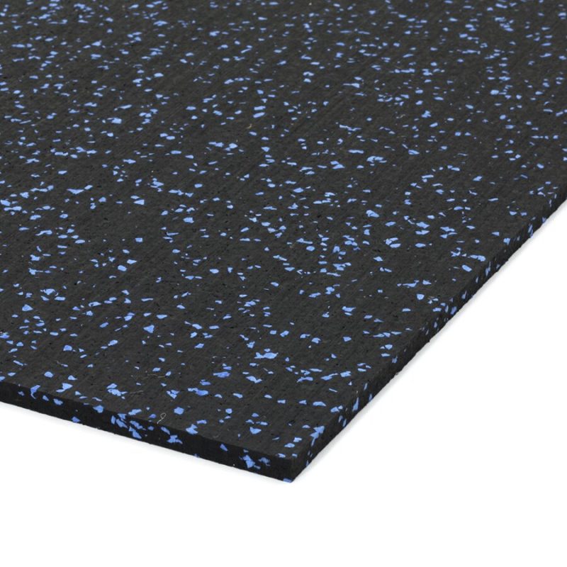 Černo-modrá podlahová guma (deska) FLOMA FitFlo SF1050 - 200 x 100 x 0,8 cm (cena za 1 ks)