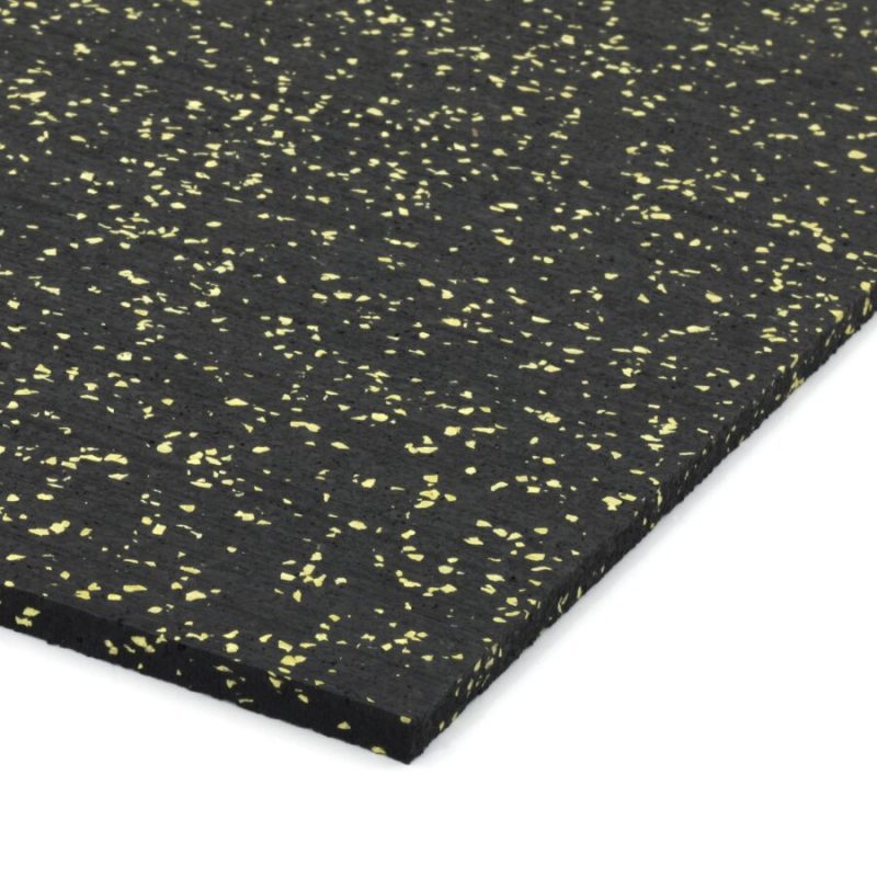 Černo-žlutá podlahová guma (deska) FLOMA FitFlo SF1050 - 200 x 100 x 0,8 cm (cena za 1 ks)
