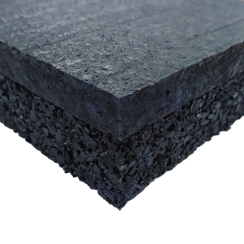 Tlumící dvouvrstvá antivibrační podlahová guma (deska) FLOMA Sandwich - 100 x 100 x 2,8 cm (cena za 1 ks)