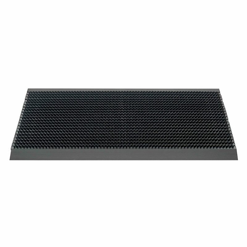 Černá venkovní čistící kartáčová vstupní rohož FLOMA Outline - 40 x 60 x 2,2 cm (cena za 1 ks)