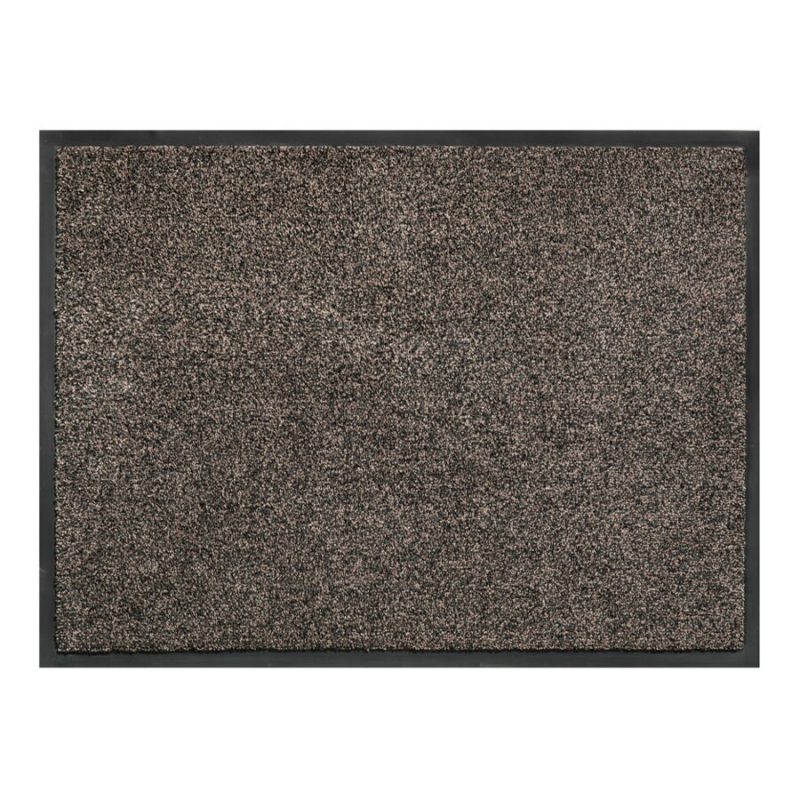 Hnědo-šedá vnitřní čistící pratelná vstupní rohož FLOMA Express - 120 x 180 x 0,7 cm (cena za 1 ks)