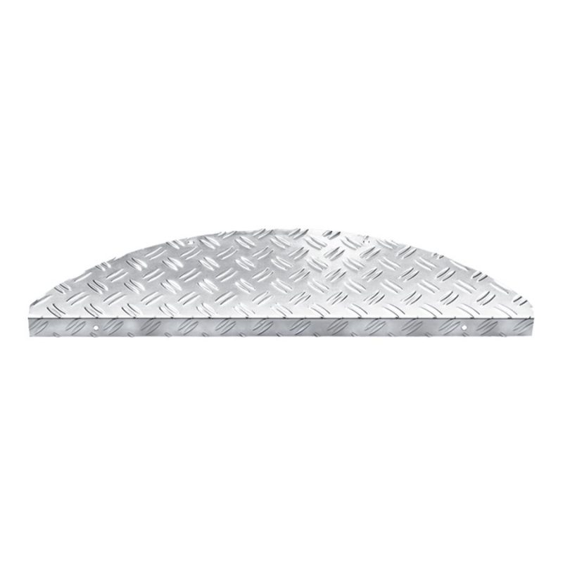 Hliníkový půlkruhový nášlap na schody Steel - 17,5 x 60 cm (cena za 1 ks)