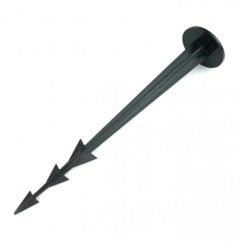 Černý plastový kotvící hřeb Pin - průměr 3,7 cm x 18 cm (cena za 1 ks)