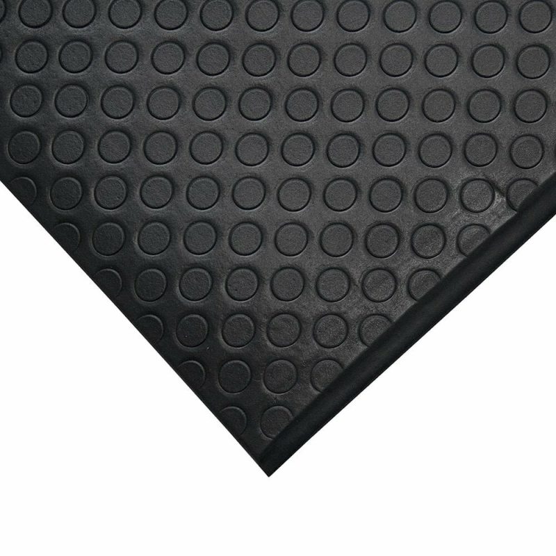 Černá pěnová protiúnavová protiskluzová průmyslová rohož - 90 x 60 x 0,95 cm (cena za 1 ks)
