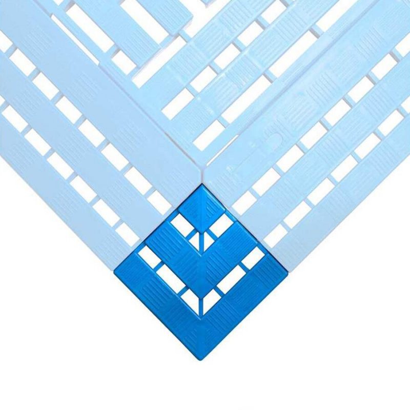 Modrá náběhová rohová hrana WORK-DECK - 11,2 x 11,2 x 2,5 cm (cena za 1 ks)