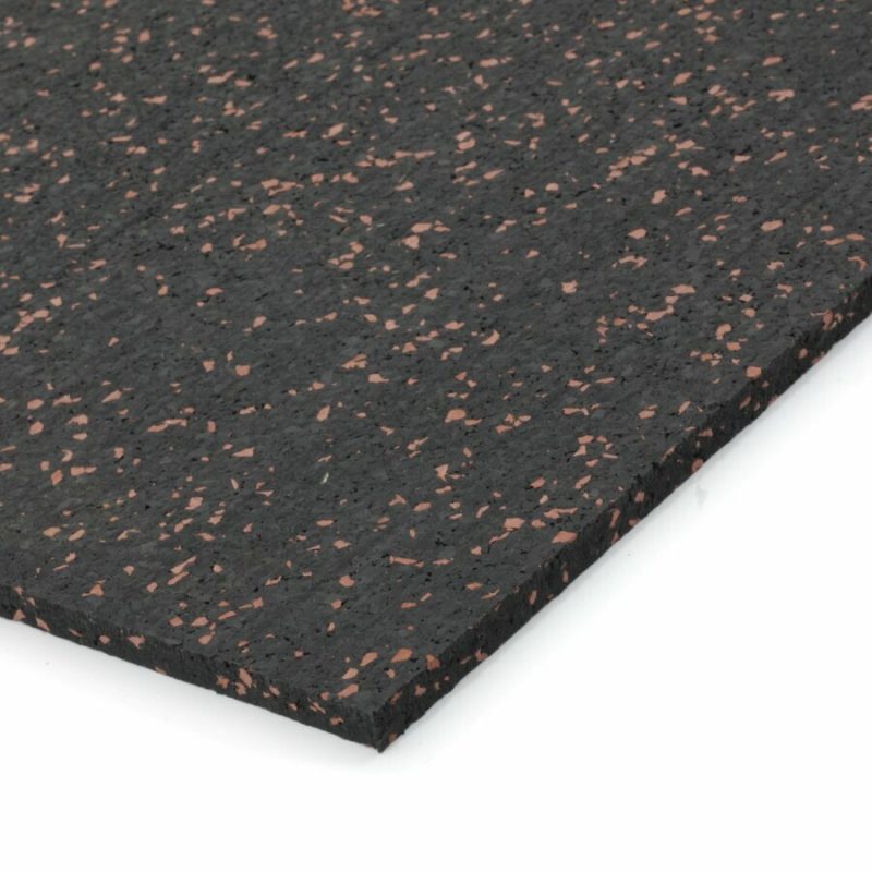 Černo-červená podlahová guma (deska) FLOMA IceFlo SF1100 - 200 x 100 x 0,8 cm (cena za 1 ks)
