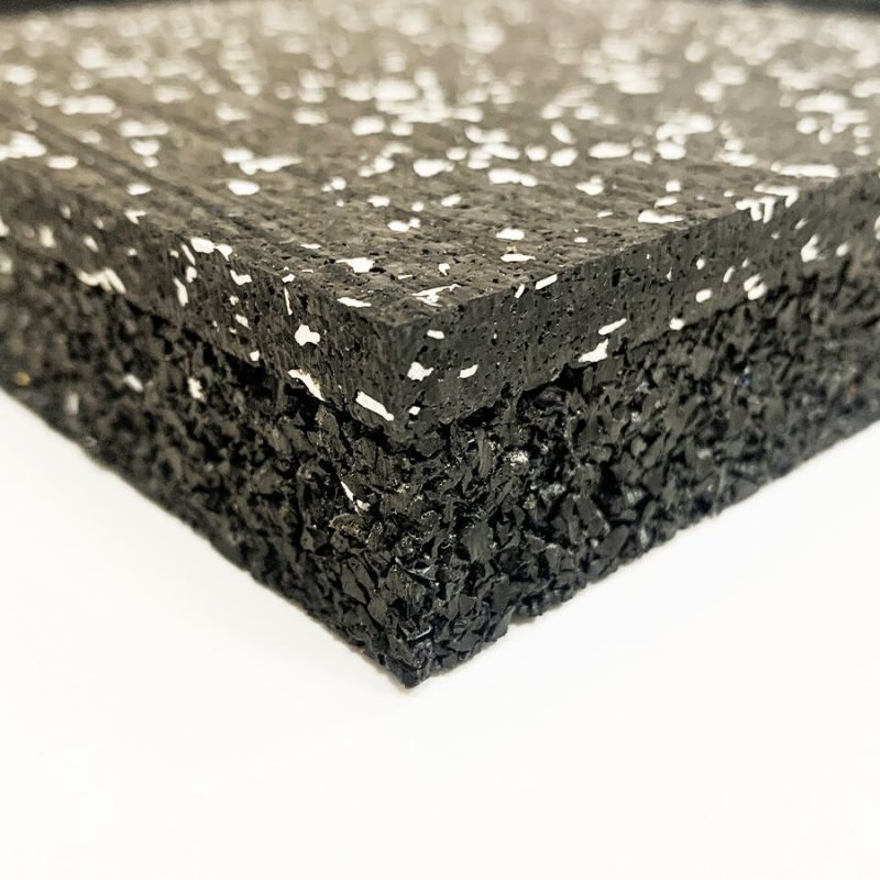 Černo-bílá dvouvrstvá antivibrační guma (deska) FLOMA Sandwich - 100 x 100 x 1,8 cm (cena za 1 ks)