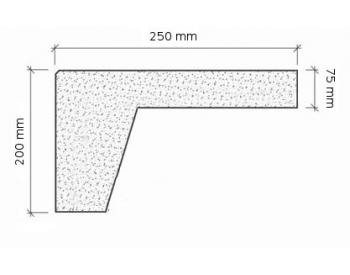 Betonový schodišťový stupeň 110 cm (cena za 1 ks)