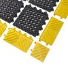 Foto - Černá plastová modulární rohož (dlaždice) Diamond Flex Lok - 30 x 30 x 2,5 cm