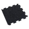 Foto - Černo-modrá gumová modulová puzzle dlažba (okraj) FLOMA IceFlo SF1100 - 100 x 100 x 0,8 cm