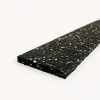 Foto - Černo-bílo-modrá gumová soklová podlahová lišta FLOMA SF1050 FitFlo - 200 x 7 cm a tloušťka 0,8 cm