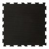Foto - Černá gumová modulová puzzle dlažba (střed) FLOMA IceFlo SF1100 - 100 x 100 x 1 cm