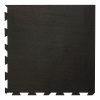 Foto - Černá gumová modulová puzzle dlažba (roh) FLOMA IceFlo SF1100 - 100 x 100 x 1 cm