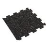 Foto - Černo-bílo-červená gumová modulová puzzle dlažba (okraj) FLOMA FitFlo SF1050 - 50 x 50 x 0,8 cm