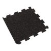 Foto - Černo-červená gumová modulová puzzle dlažba (okraj) FLOMA FitFlo SF1050 - 50 x 50 x 0,8 cm
