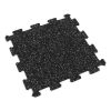 Foto - Černo-bílá gumová modulová puzzle dlažba (střed) FLOMA IceFlo SF1100 - 100 x 100 x 1 cm