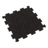 Foto - Černo-červená gumová modulová puzzle dlažba (střed) FLOMA FitFlo SF1050 - 100 x 100 x 1,6 cm