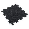 Foto - Černo-bílo-modrá gumová modulová puzzle dlažba (střed) FLOMA FitFlo SF1050 - 50 x 50 x 1 cm