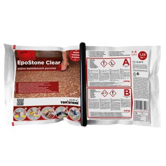 TOPSTONE EpoStone Clear dvousložkové pojivo do interiéru 1,25 kg