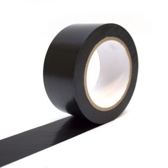 Černá vyznačovací podlahová páska - 33 m x 5 cm